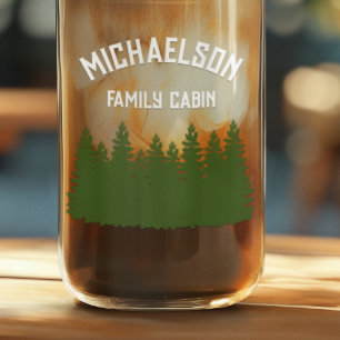 Woodland Cabin Can Glass