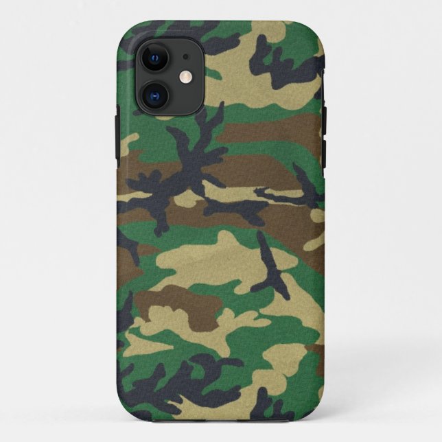 Woodland Camo Case-Mate iPhone Case (Back)