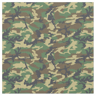 Woodland Camo Fabric