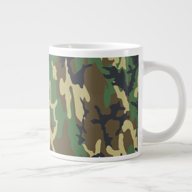 Woodland Camo Jumbo Coffee Mug (Right)