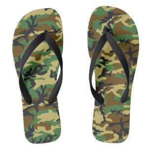 Woodland Camo Pattern Thongs