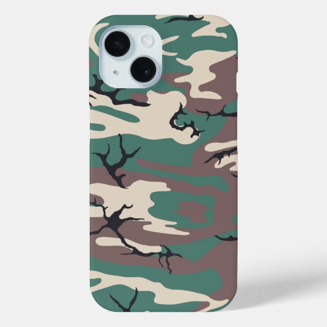 Woodland Camo Phone Case (Back)