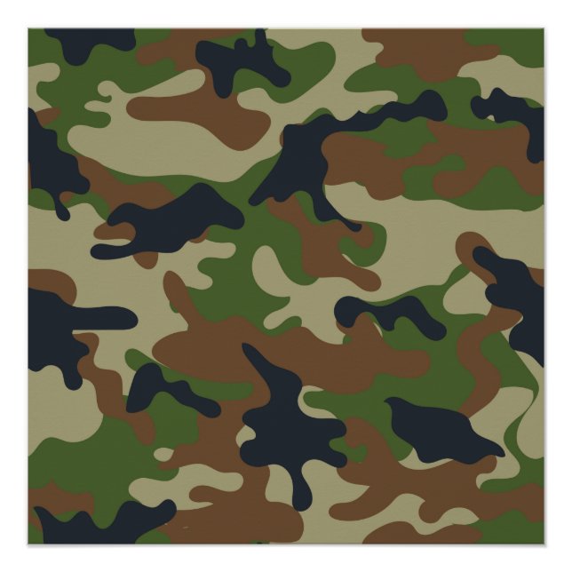 Woodland Camo Poster (Front)