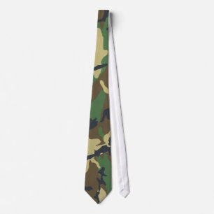 Woodland Camo Tie