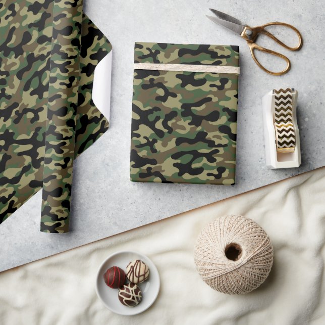 Woodland Camo Wrapping Paper (Crafts)