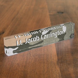 Woodland Camouflage 01 Nameplate