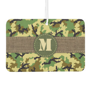 Woodland camouflage car air freshener