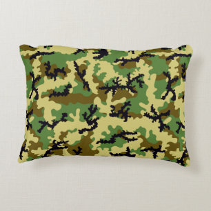Woodland camouflage decorative cushion