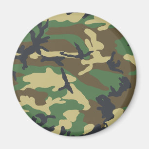 Woodland Camouflage Design Magnet