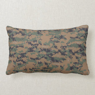Woodland Camouflage (Digital) Lumbar Cushion