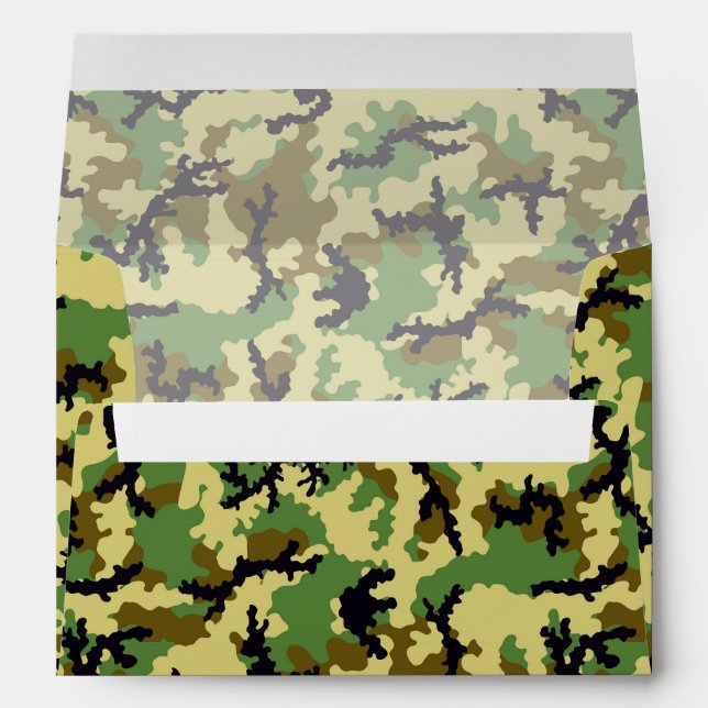 Woodland camouflage envelope (Back (Bottom))