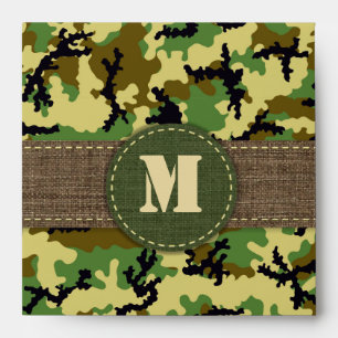 Woodland camouflage envelope