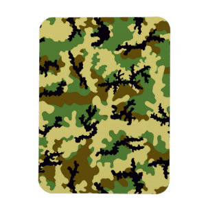 Woodland camouflage magnet