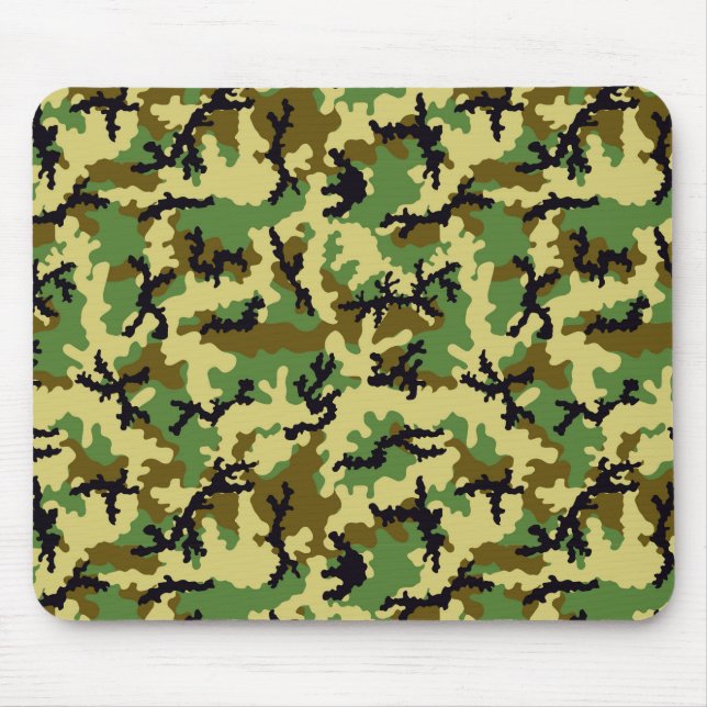 Woodland camouflage mouse pad (Front)