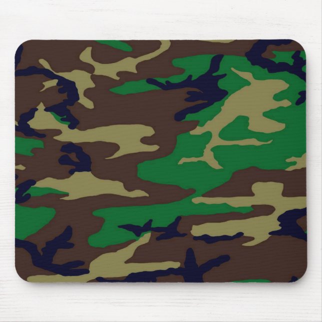 Woodland Camouflage Mousepad (Front)