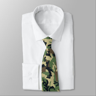 Woodland Camouflage Neck Tie