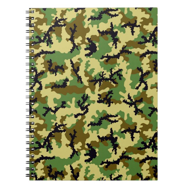 Woodland camouflage notebook (Front)