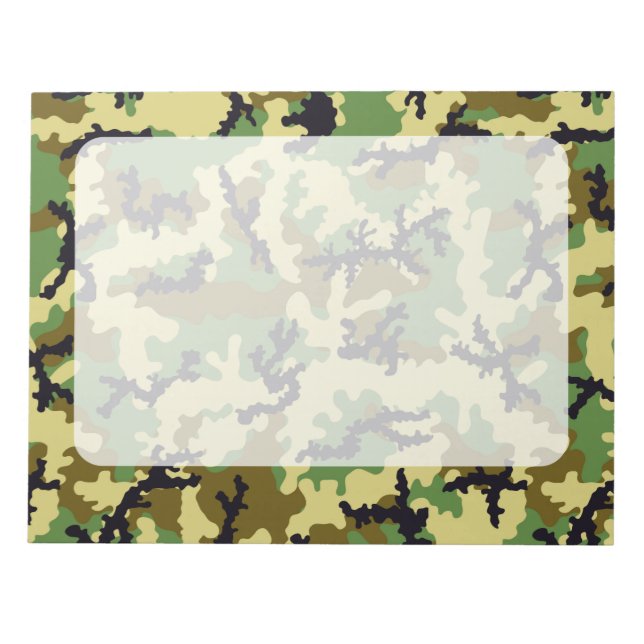 Woodland camouflage notepad (Front)