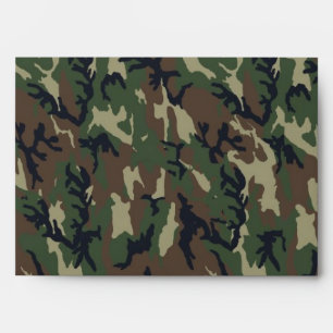 Woodland Camouflage Pattern Envelopes
