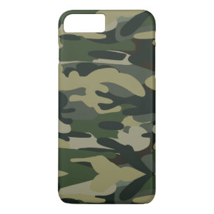Woodland Camouflage Pattern Tactical Military Camo iPhone 8 Plus/7 Plus Case