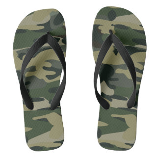 Woodland Camouflage Pattern Tactical Military Camo Thongs