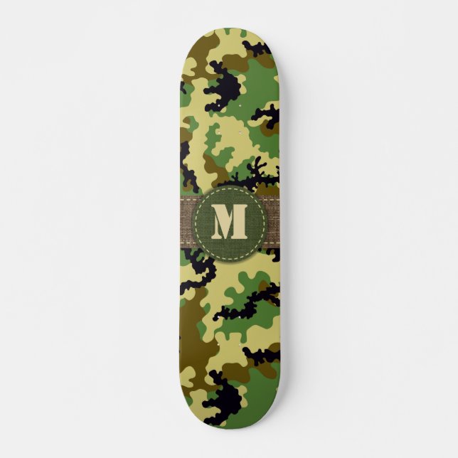 Woodland camouflage skateboard (Front)