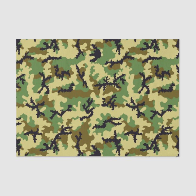 Woodland camouflage tissue paper (Front)