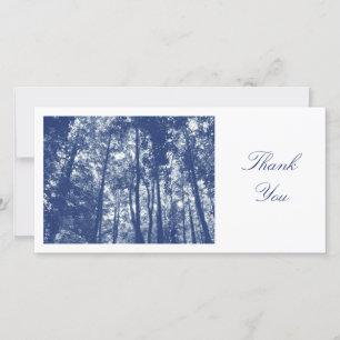 Woodland Canopy - Cyanotype Effect - Thank You Card