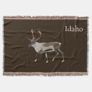 Woodland Caribou Throw Blanket