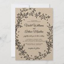 Woodland Charm Wedding Invitation