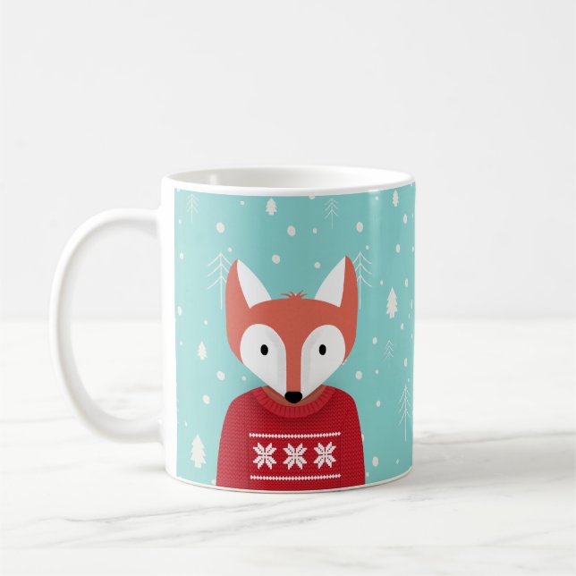 Woodland Christmas Coffee Mug (Left)