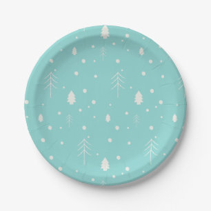 Woodland Christmas Paper Plate