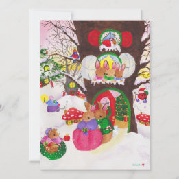 Woodland Christmas photo card