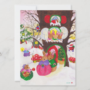 Woodland Christmas photo card