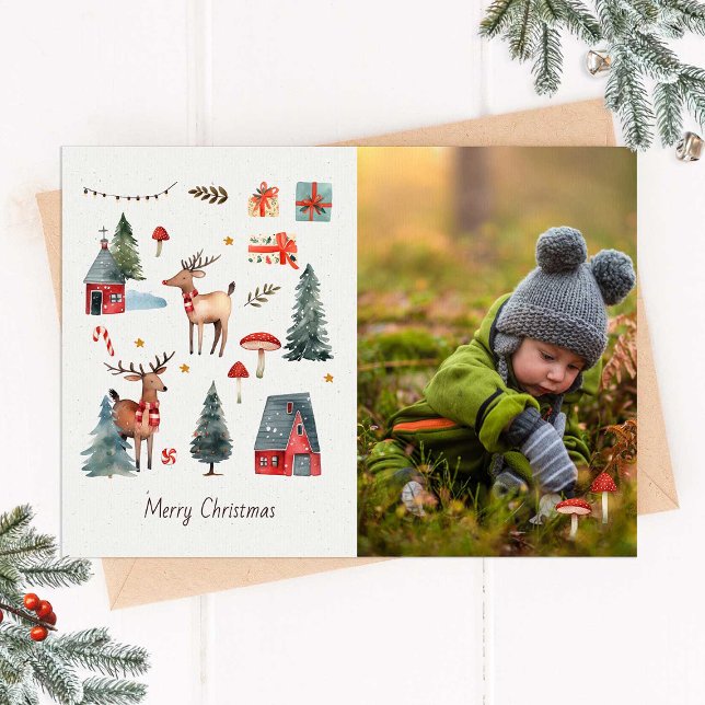 Woodland Christmas Photo Card (Creator Uploaded)