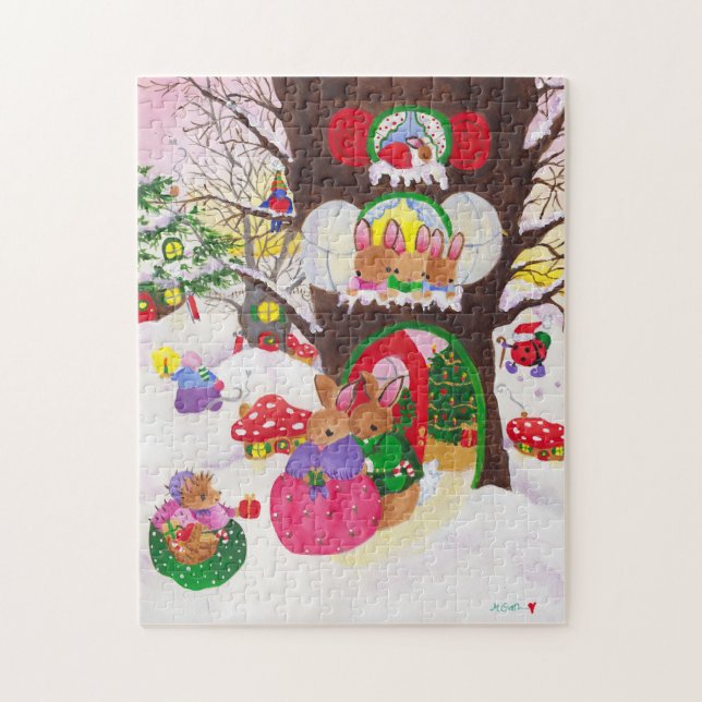 woodland Christmas puzzle (Vertical)
