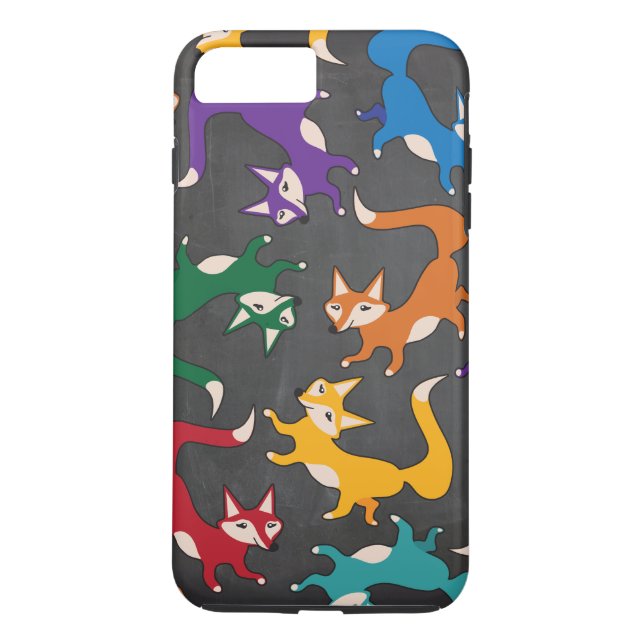 Woodland Colourful cute fox case (Back)