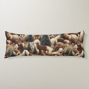 Woodland Comfort Faux Fur  Body Cushion