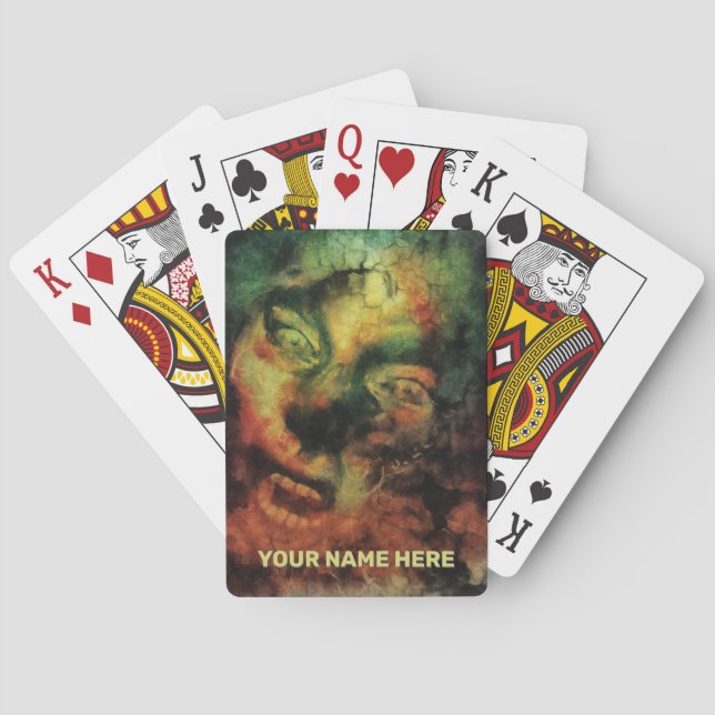 Woodland creature. Customisable text Playing Cards (Back)
