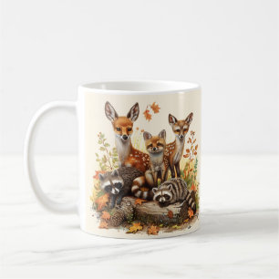 Woodland Creatures, Autumn Fall Coffee Mug