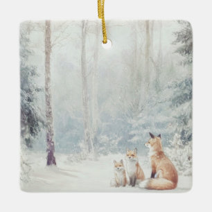 Woodland Creatures Ceramic Ornament