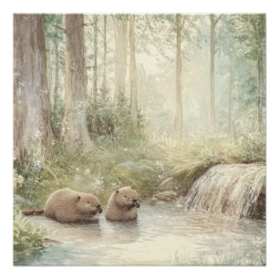 Woodland Creatures Poster