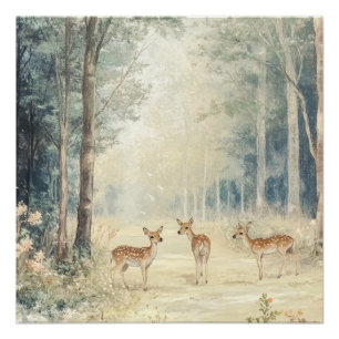 Woodland Creatures Poster