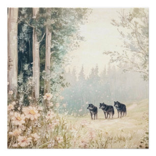 Woodland Creatures Poster