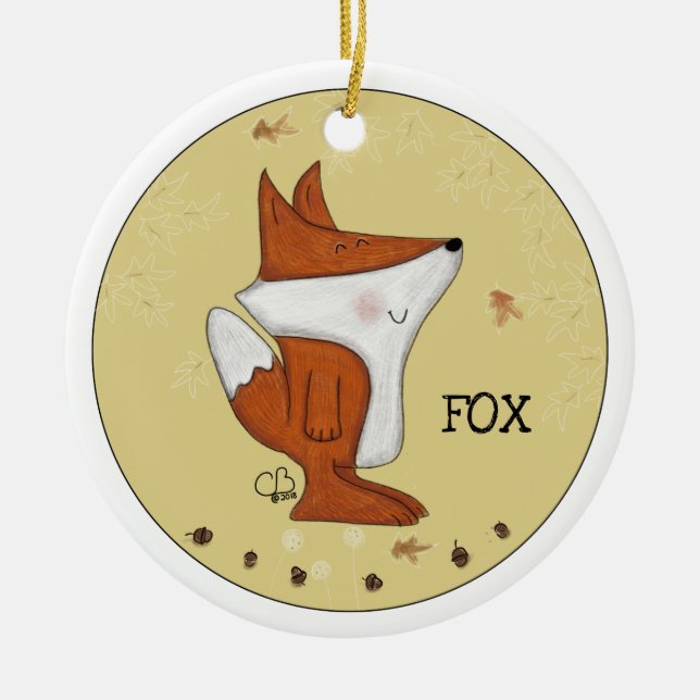 Woodland Crew-Best Forest Friends/ Individual Ceramic Ornament (Front)