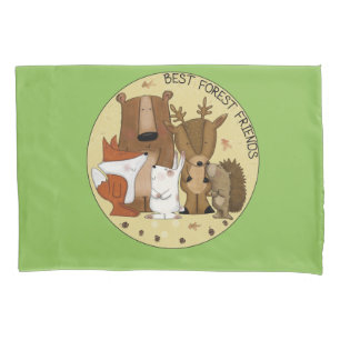 Woodland Crew-Best Forest Friends/ Individual Pillowcase