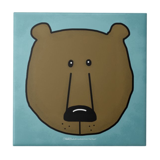 Woodland Critters-Best Forest Friends-Bear Tile (Front)