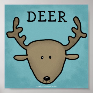 Woodland Critters-Best Forest Friends-Deer Poster