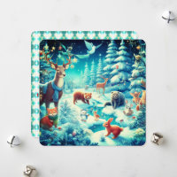 Woodland Critters in a Winter Wonderland
