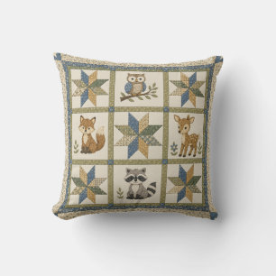 Woodland Critters Quilt Cushion